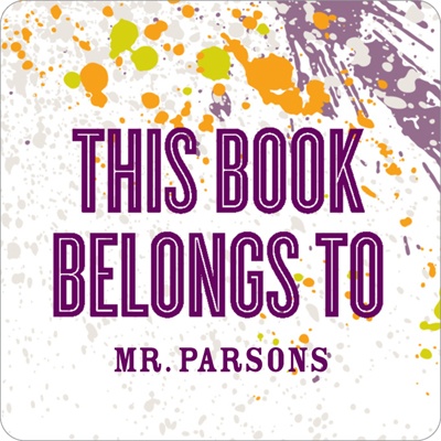 Splash of Color -- Book Stickers
