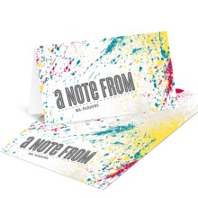 Splattered Sight -- Creative Note Cards