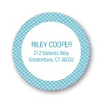 Diagonal Dimension -- Circle Return Address Labels