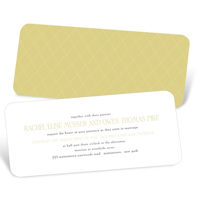 Diamond Detail -- Classy Wedding Invitations