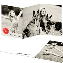 Newlywed Monogram -- Unique Wedding Thank You Cards
