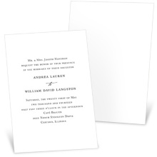 Timeless Ever After -- Traditional Wedding Invitations