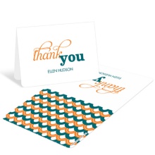 Sweetly Strung Scallops -- Personalized Thank You Cards