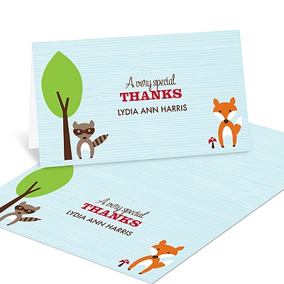 Nesting Outdoors -- Animal Thank You Cards