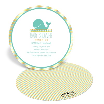 THE GOLDEN TICKET -- BOY PHOTO BIRTH ANNOUNCEMENT, 2in. x 4in. Folded Holiday Card