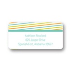 Diagonal Border -- Colored Address Labels
