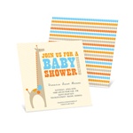 Dotted Shower -- Giraffe Baby Shower Invites