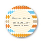 Dotted Shower -- Baby Shower Return Address Labels