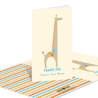 THE GOLDEN TICKET -- BOY PHOTO BIRTH ANNOUNCEMENT, 2in. x 4in. Folded Holiday Card