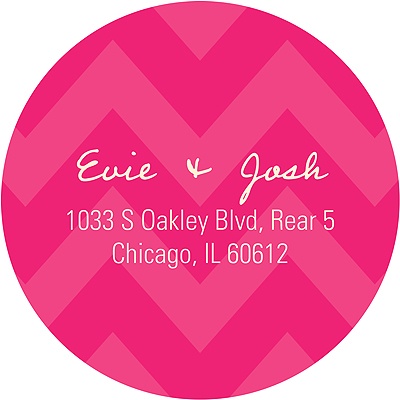 Sweet Chevron Dreams -- Chevron Address Labels