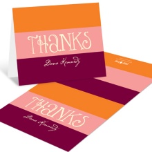 Welcoming Color Block -- Personalized Thank You Cards