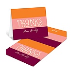 Welcoming Color Block -- Personalized Baby Shower Thank You Cards