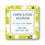 Blooming and Beaming -- Floral Address Labels
