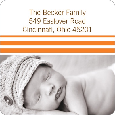 Varying Stripes -- Photo Address Labels