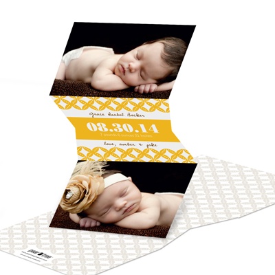 Designed with Love -- Photo Baby Announcements