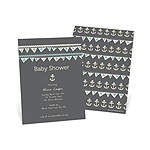 Adorable Anchors -- Nautical Baby Shower Invites