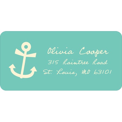 Adorable Anchors -- Nautical Address Labels