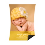 Softly Written -- Magnet Baby Announcements