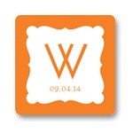 Modern Monogram -- Personalized Wedding Favor Stickers
