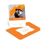 Modern Matrimony -- Wedding Reply Postcard