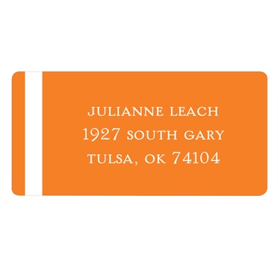 Classic Dual Stripes -- Wedding Address Labels