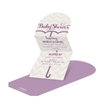 Unique Umbrella -- Chic Baby Shower Invitations