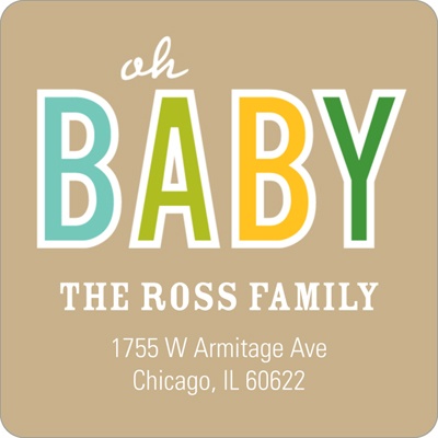 Baby Talk -- Baby Address Labels
