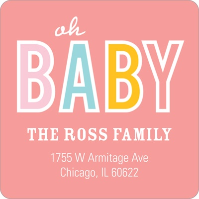 Baby Talk -- Baby Return Address Labels