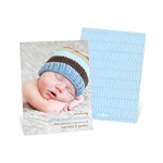 Lasting Introduction Vertical Photo -- Baby Photo Announcements