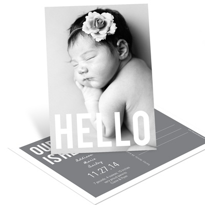 Special Delivery Vertical Photo  -- Baby Announcement Postcards