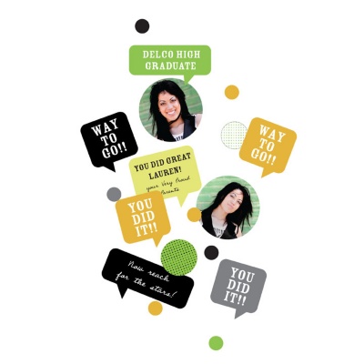 Speech Bubbles -- Graduation Confetti