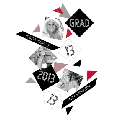 Geometric Bliss -- Graduation Confetti