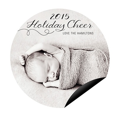 Sweetly Swirling -- Holiday Photo Magnets