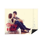 Festive Phrase Horizontal Photo -- Christmas Card Magnets