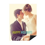 Contemporary Christmas -- Holiday Photo Magnets