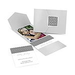 Sweet Blossoms Photo Card - Silver