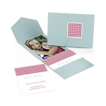 Sweet Blossoms Photo Card - Teal