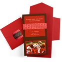 All Wrapped Up Photo Card -- Cranberry