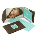 Special Delivery Photo Birth Announcement -- Aqua