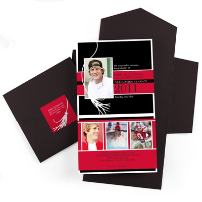 Here's to You -- Merlot Photo Graduation Invitation