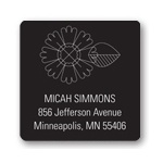 Flower Power  -- Graduation Address Labels