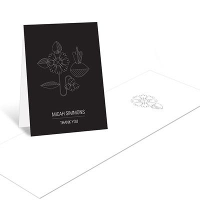 THE GOLDEN TICKET -- BOY PHOTO BIRTH ANNOUNCEMENT, 2in. x 4in. Folded Holiday Card