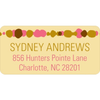 Beads and Bubbles  -- Graduation Address Labels