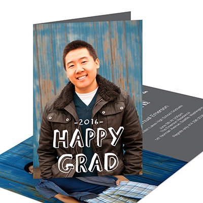 Happy Grad Vertical  -- Graduation Announcements