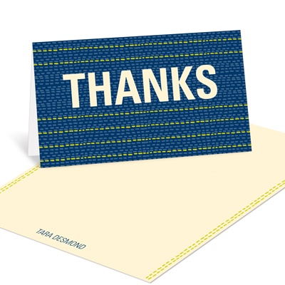 Stitch in Time  -- Graduation Thank You Cards