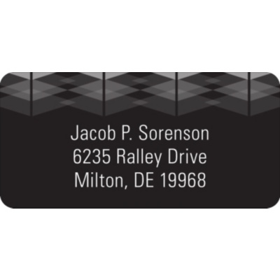 Argyle Style  -- Graduation Address Labels