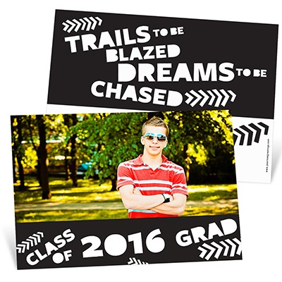 Trail Blazer Horizontal -- Graduation Announcements