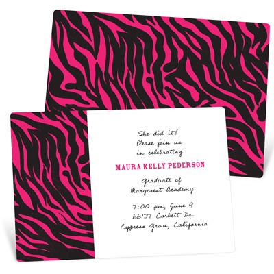 Wild Print -- Graduation Announcements