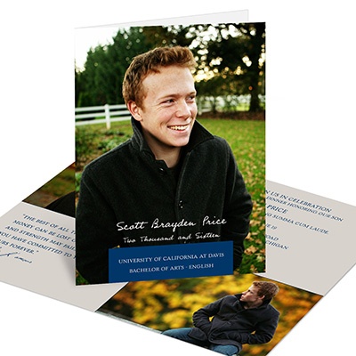 Simple Fold -- Graduation Invitations