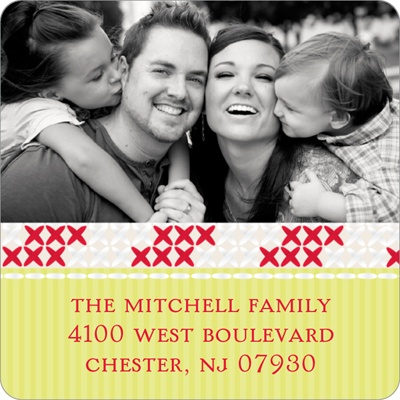Stitched with Joy -- Personalized Photo Address Labels